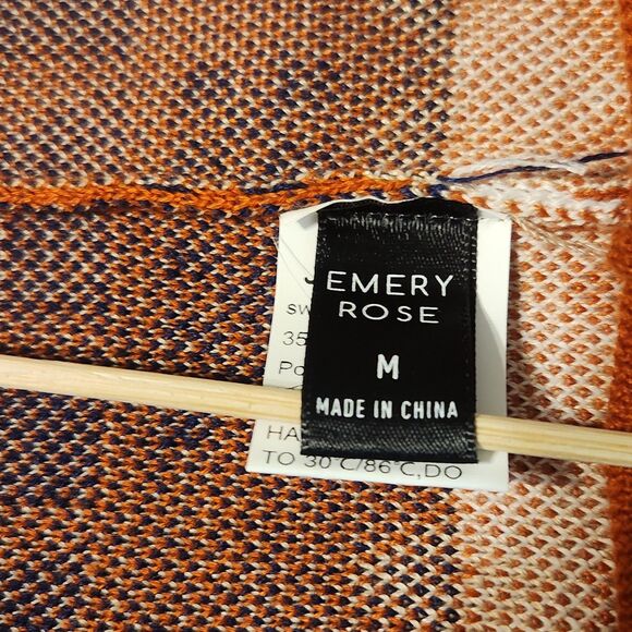 Holiday Reindeer Fair Isle Cardigan Women's Medium Emery Rose M - Picture 4 of 6